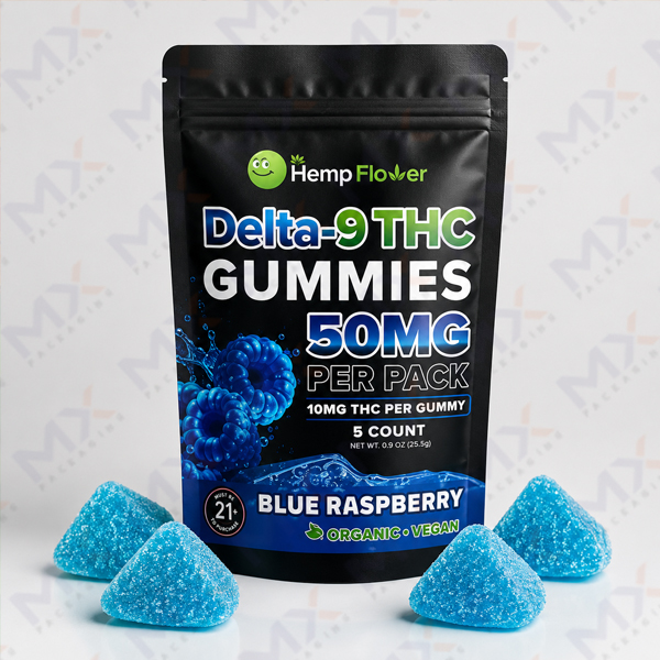 Custom Mylar Delta 9 Gummies - view 3